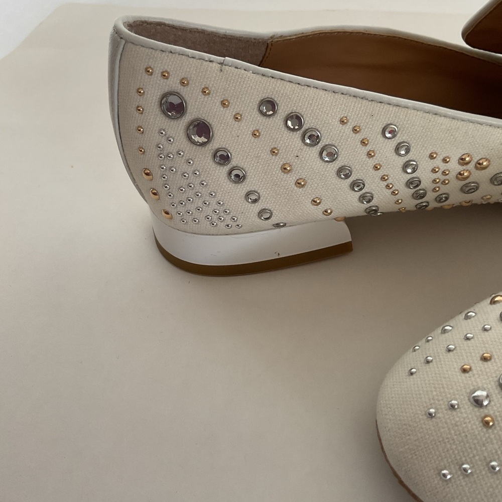 Donald J. PLINER New Leather Studded Loafers size 8 - Picture 16 of 16